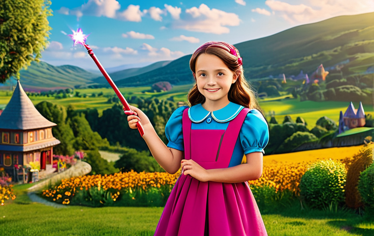 **

"A young girl dressed as Sophie Ruby, fully clothed in a colorful and modest outfit, holding a magic wand in a whimsical, family-friendly setting. Background shows a vibrant landscape with cartoon-like elements. Perfect anatomy, correct proportions, well-formed hands, proper finger count, natural body proportions, safe for work, appropriate content, professional, modest."

**