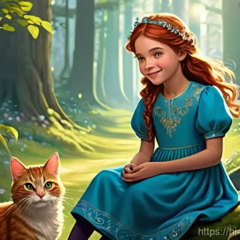 소피루비와 마법 아이템의 연결성 - **Prompt:** A whimsical and enchanting illustration of Sophie Ruby, a young girl with sparkling, int...