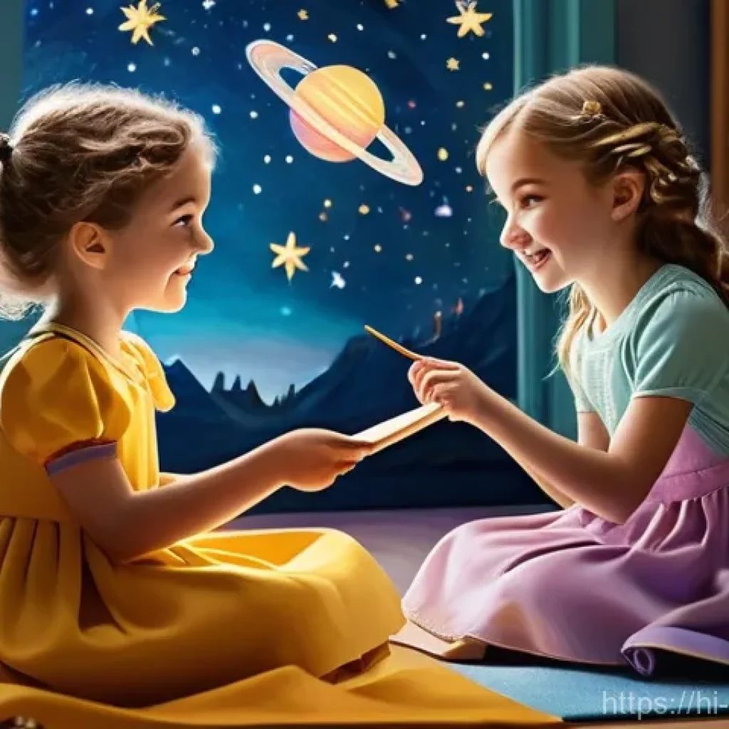 소피루비 시리즈 제작 동기 - **Prompt:** A vibrant, whimsical scene depicting Sophie, a cheerful young girl with bright, inquisit...