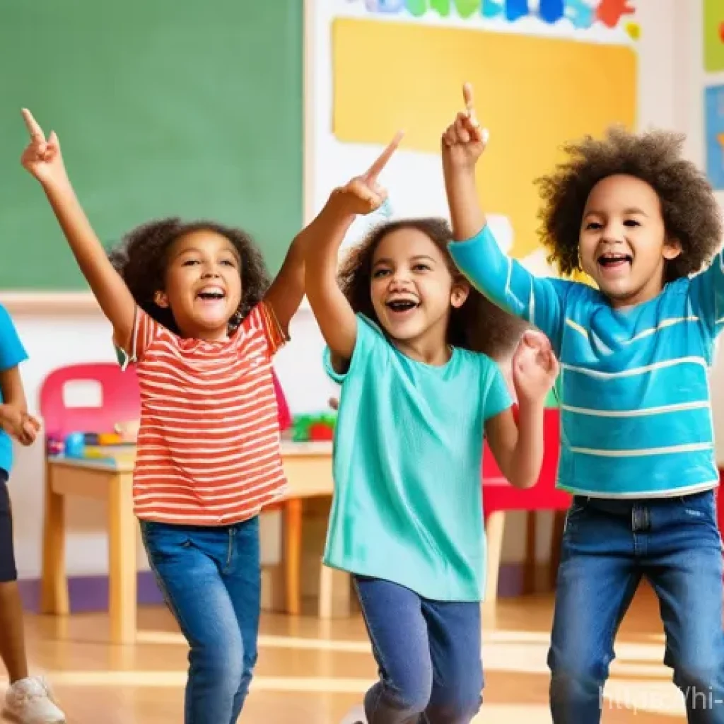 소피루비의 음악적 특징 - **Prompt: Joyful Learning through Music and Movement**
    "A vibrant, high-energy scene featuring a...