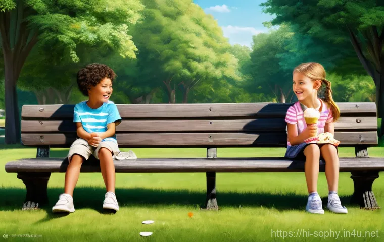 소피루비 속 인생 교훈 - **Prompt:** Sophie and her friends, a diverse group of elementary school-aged children, bravely conf...