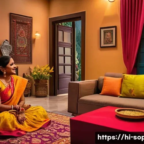 소피루비 스토리텔링 기법 - A warm, emotionally expressive scene depicting a storyteller engaging a diverse Hindi-speaking audie...