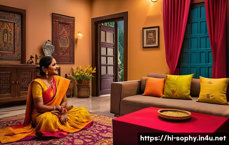 소피루비 스토리텔링 기법 - A warm, emotionally expressive scene depicting a storyteller engaging a diverse Hindi-speaking audie...