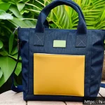 소피루비 굿즈 제작사 - A stylish eco-friendly casual bag made from recycled and biodegradable materials, featuring a waterp...